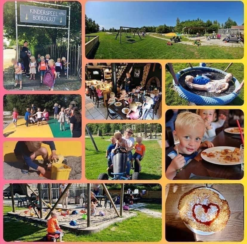 Pipowagens Bij Pannenkoekenrestaurant & Camping De Koppenjan 'Een Uniek Verblijf Met Kinderspeelboerderij' Jubbega-Schurega 외부 사진